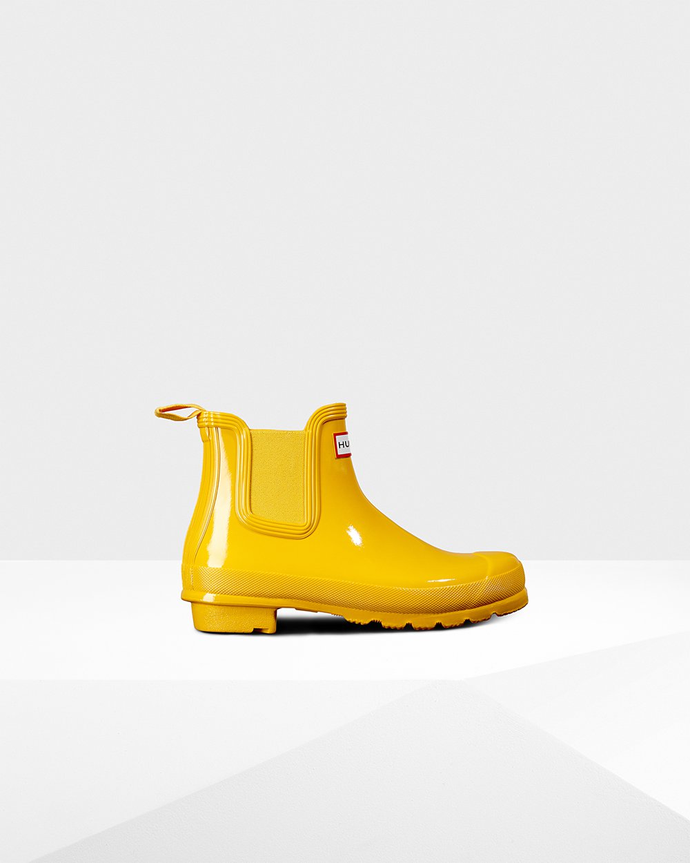 Botas Chelsea Hunter Feminina Amarelas - Original Gloss - 09HEPWIXF